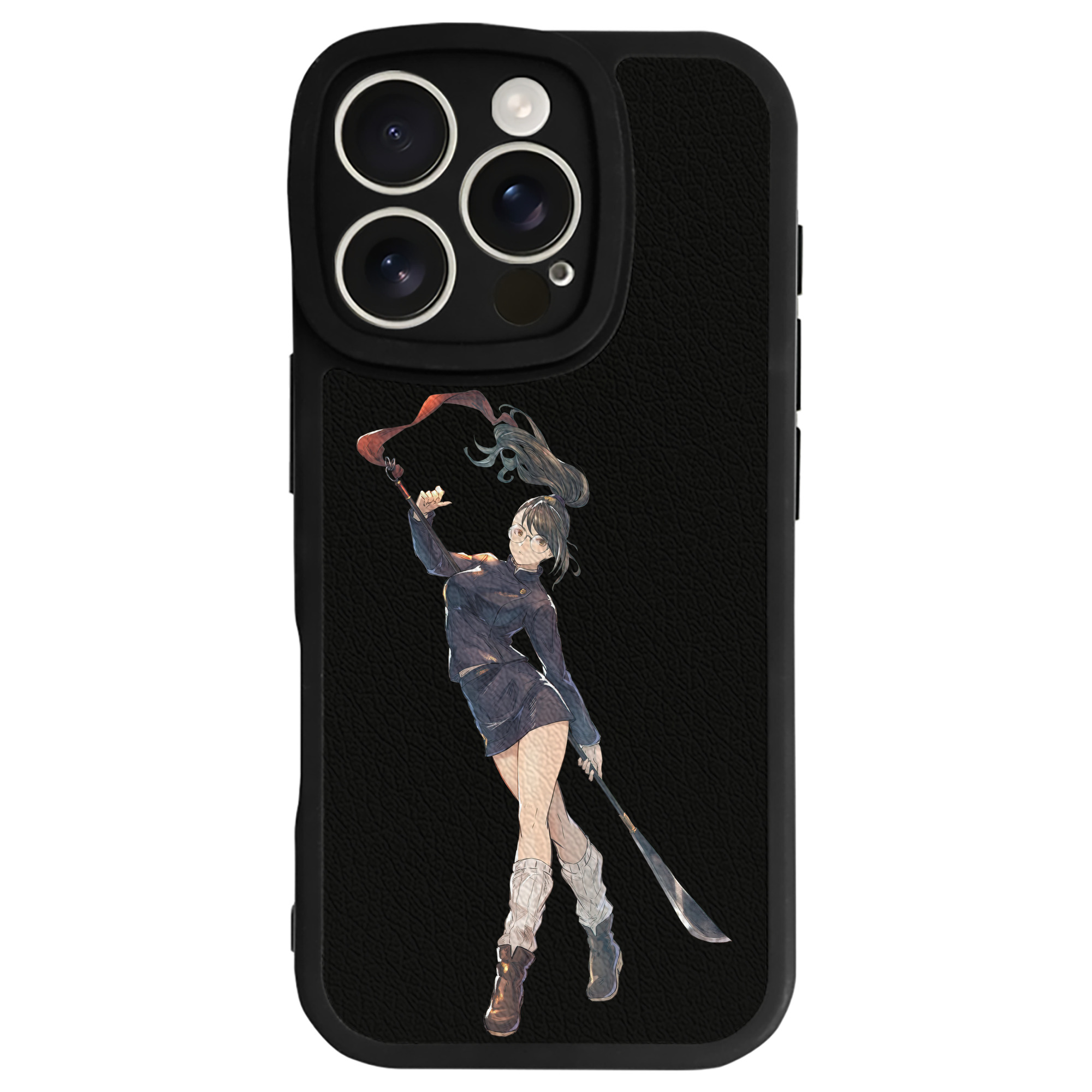 （画像用） 呪術廻戦 Jujutsu Kaisen 【iPhone 16シリーズ対応】シリコンスマホケース（レザー調） 材質：シリコン